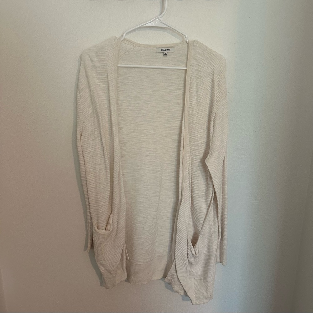 Madewell Cream Cardigan Sweater - Picture 1 of 3